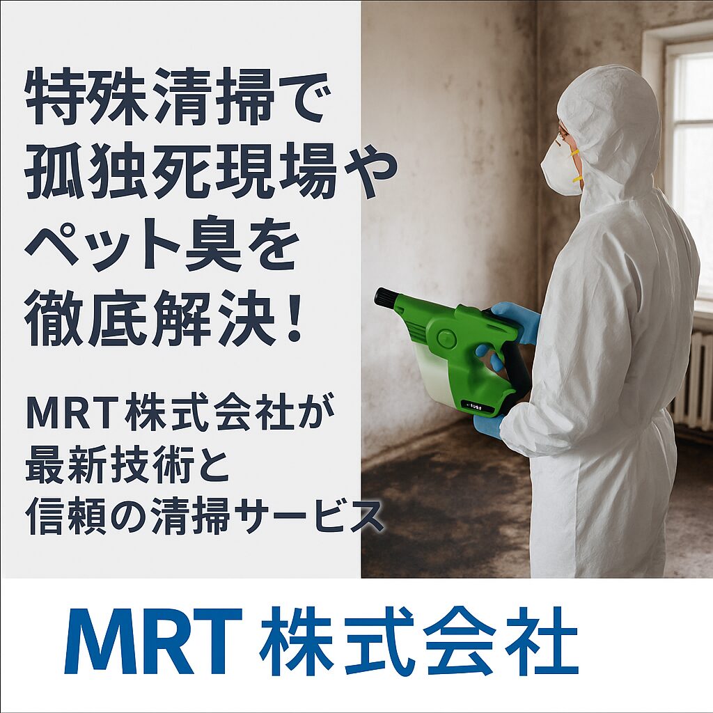 【MRT株式会社】特殊清掃で孤独死現場やペット臭を徹底解決！