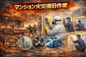 マンション火災後の復旧作業｜工程・注意点・業者選び
